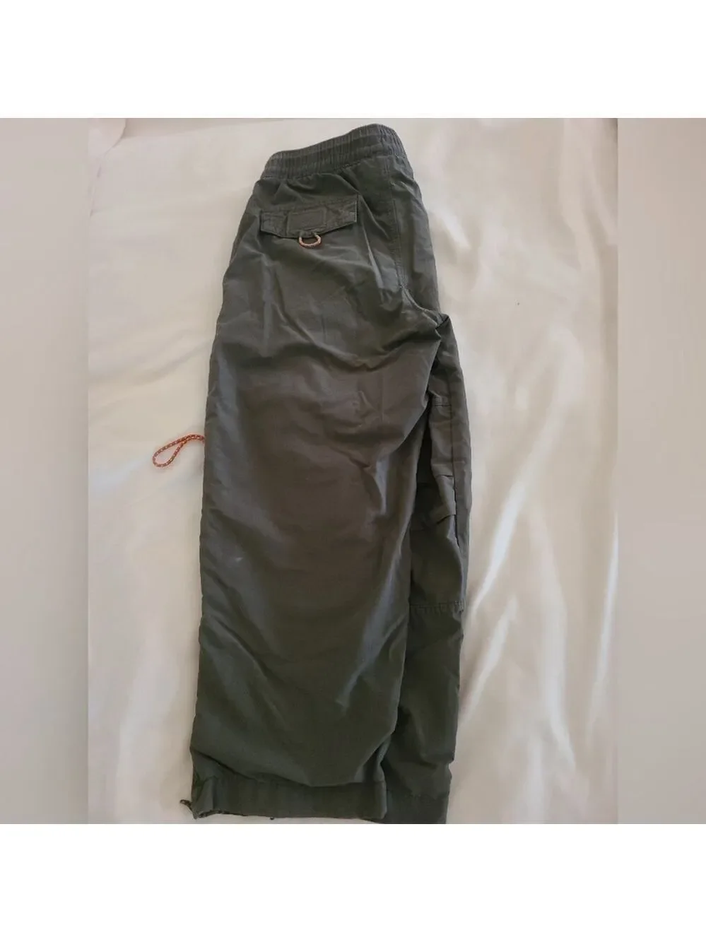 OshKosh Boys Lined Cargo Pants Khaki 6 Water-Resistant Boot Zipper